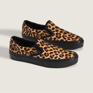 Vans Animal Print Slip-On Shoes